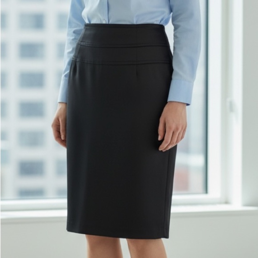 Kenar Elegant Black Pencil Skirt